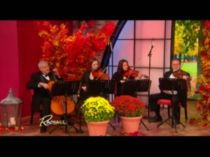Shrewsbury String Quartet on the Rachael Ray TV Show